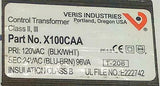 Veris Industries  X100CAA  Control Transformer Pri. 120 VAC Sec. 24 VAC 96 VA