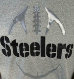 Nike NFL Team Apparel Men's Dri-Fit Pittsburgh Steelers NFL Gray Shirt Size M