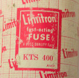 LIMITRON  KTS 400  FAST-ACTING  FUSE 400 AMP 600 VAC