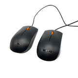 Lot of (2) Lenovo MOJUUO Corded Optical Mouse SM50L21556