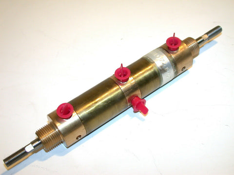 NEW BRASS 1/2" TWIN PNEUMATIC AIR CYLINDERS G 28107/ 1/2