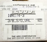 ARO Module/Air 104174-3 Shut Off Valve 3/8" (2 Available)