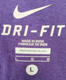 Nike Dri-Fit Men's Baltimore Ravens Just Do It NFL Football Purple Shirt Size L