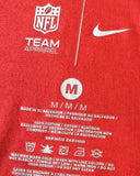 Nike NFL Team Apparel Men's San Francisco 49ers Red Short Sleeve Shirt Size M