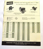 HARDINGE HDB PRECISION BUSHINGS FOR STANDARD TOOL HOLDERS BROCHURE