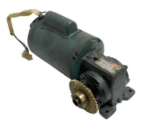 Reliance 48WG12A Gear Motor 1/4 HP 18:1 Ratio 1725 RPM 120V 1 Phase E54825 #4