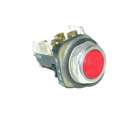 ALLEN BRADLEY 800T-B6B  RED FLUSH HEAD PUSHBUTTON