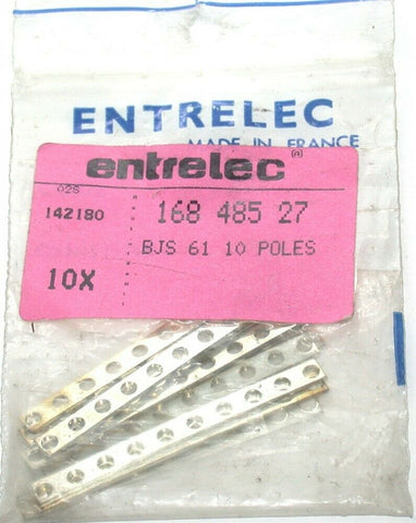 Lot of 10 Entrelec 0168 485 27 Prepunched jumper bar