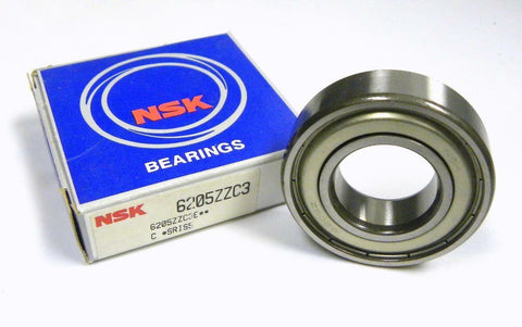 NEW NSK 6205ZZC3 SHIELDED BALL BEARING 25 MM X 52 MM X 15 MM (3 AVAILABLE)