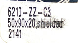 Peer 6210-ZZ-C3 Single Row Radial Ball Bearing 50mm x 90mm x 20mm