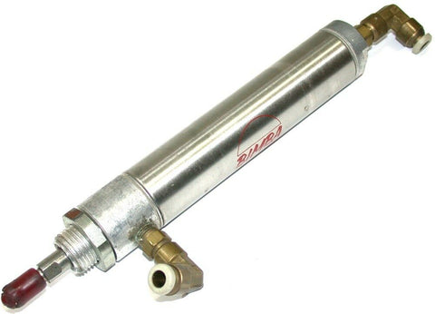 BIMBA 3" STROKE 1 1/16" BORE STAINLESS AIR CYLINDER MRS-093-D W/ AIR PORTS