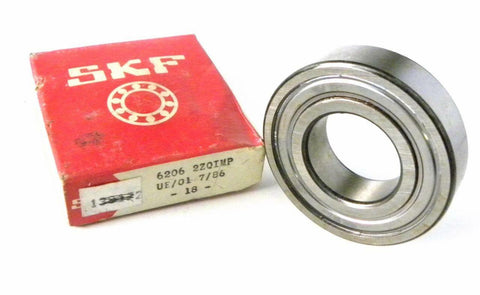 NEW SKF 6206-2ZQIMP SHIELDED BALL BEARING 30 MM X 62 MM X 16 MM