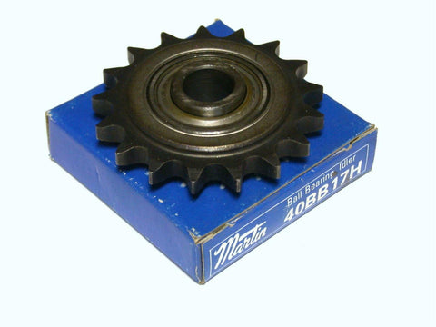 BRAND NEW IN BOX MARTIN BALL BEARING IDLER SPROCKET 5/8" BORE 40BB17H (3 AVAIL.)