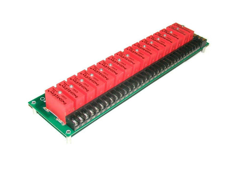 OPTO 22   PB16A   I/O RELAY   CIRCUIT BOARD MODULE W/RELAYS 16 POSITION