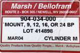 Marsh/Bellofram 904-034-000 Rod Clevis Kit Size 9,12,16 Or 24 BP Rod End