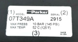 Parker 07T349A Solenoid Operated Quick Exhaust Valve 3/8"