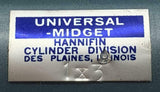 Parker Universal Midget 1X5 Cylinder 1" Bore 5" Stroke