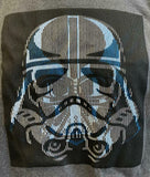 Disney Men's Star Wars Darth Vader Stormtrooper Gray Short Sleeve Shirt Size M