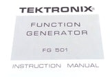 Tektronix FG501 Function Generator Instruction Manual