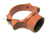 Victaulic Style 920 Firelock Style Grooved Ductile Iron Mechanical Tee 6 x 6 x 2