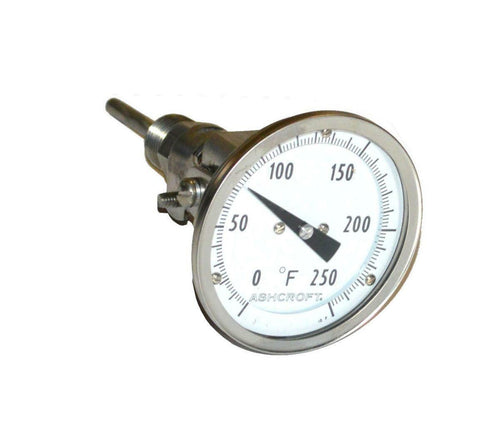 NEW ASHCROFT THERMOMETER 0-250°F