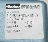 Parker 71215SN1EN00M2J011C2 Solenoid Valve 450 PSI 3/64 Orifice (7 Available)