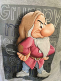 Disney Men's Dwarf Original Grumpy Since 1938 Graphic Gray Sweatshirt Size Small