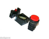 NEW SIEMENS 22 MM RED PUSHBUTTON MODEL 3SB3203-0BA21  (4 AVAILABLE)